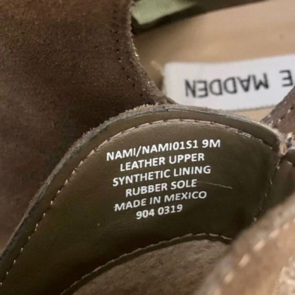 Steve Madden Brown Peep Toe Booties - Picture 3 of 8